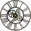 Beliani Sieninis laikrodis PETRER 60 cm metalinis juodas
