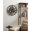 Beliani Sieninis laikrodis PETRER 60 cm metalinis juodas