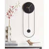 Beliani Sieninis laikrodis SALVAN 20 cm metalinis juodas