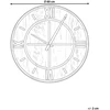 Beliani Sieninis laikrodis SAULGES, 60 cm, rudas