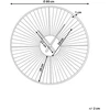 Beliani Sieninis laikrodis SAZAIS 80 cm, metalinis, juodas
