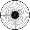 Beliani Sieninis laikrodis SAZAIS 80 cm, metalinis, juodas
