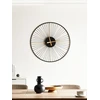 Beliani Sieninis laikrodis SAZAIS 80 cm, metalinis, juodas
