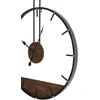 Beliani Sieninis laikrodis TAUGON, 60 cm, metalas, juodas