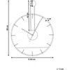 Beliani Sieninis laikrodis TAUGON, 60 cm, metalas, juodas