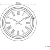Beliani Sieninis laikrodis VILLENA 63 cm juodas