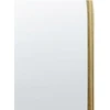 Beliani Sieninis veidrodis ACONCHI 58x100 cm metalinis auksinis