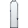 Beliani Sieninis veidrodis AJAIN 45 cm 146 cm metalinis juodas