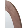 Beliani Sieninis veidrodis ALVENA 60 cm 80 cm tamsiai rudas