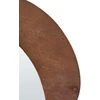 Beliani Sieninis veidrodis ALVENA 60 cm 80 cm tamsiai rudas