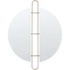 Beliani Sieninis veidrodis ATTIN 52 cm 65 cm auksinis