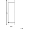 Beliani Sieninis veidrodis BELLEAU 52 × 190 cm, tamsiai rudas