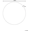 Beliani Sieninis veidrodis BOUCHON 80 cm žalias