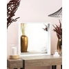 Beliani Sieninis veidrodis BRIGNOLES 50 cm 50 cm Baltas