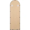 Beliani Sieninis veidrodis BROUAGE 40 cm 120 cm metalinis juodas