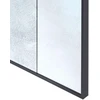 Beliani Sieninis veidrodis CALMONT 60 cm 120 cm stiklas juodas