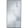 Beliani Sieninis veidrodis CALMONT 60 cm 120 cm stiklas juodas