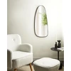 Beliani Sieninis veidrodis CERGY 39 cm 95 cm metalinis, juodas