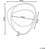 Beliani Sieninis veidrodis COURCY 50 cm x 54 cm, metalinis, auksinis