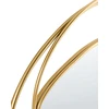 Beliani Sieninis veidrodis COURCY 50 cm x 54 cm, metalinis, auksinis