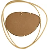 Beliani Sieninis veidrodis COURCY 50 cm x 54 cm, metalinis, auksinis