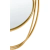 Beliani Sieninis veidrodis COURCY 50 cm x 54 cm, metalinis, auksinis