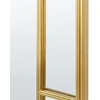 Beliani Sieninis veidrodis CROSSES 60 cm 170 cm metalinis auksinis