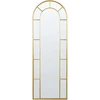 Beliani Sieninis veidrodis CROSSES 60 cm 170 cm metalinis auksinis