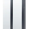 Beliani Sieninis veidrodis CROSSES 60 cm 170 cm metalinis juodas