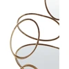 Beliani Sieninis veidrodis DECIZE 113 cm 77 cm metalinis auksinis