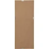 Beliani Sieninis veidrodis DERVAL 50 cm 130 cm sidabrinis