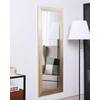 Beliani Sieninis veidrodis DRAVEIL 50 cm 130 cm auksinės spalvos