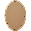 Beliani Sieninis veidrodis FOISSY 50 cm 70 cm natūralaus rotango