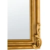 Beliani Sieninis veidrodis GORGES 55 cm 96 cm metalinis auksinis
