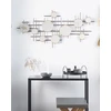 Beliani Sieninis veidrodis IBOS 113 cm 55 cm metalinis juodas