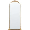 Beliani Sieninis veidrodis LIVRY 51 cm 114 cm metalinis auksinis