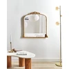Beliani Sieninis veidrodis LIVRY 71x71 cm, metalinis, auksinės spalvos