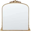 Beliani Sieninis veidrodis LIVRY 71x71 cm, metalinis, auksinės spalvos