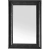 Beliani Sieninis veidrodis LUNEL 60 cm 90 cm juodas