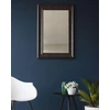 Beliani Sieninis veidrodis LUNEL 60 cm 90 cm juodas