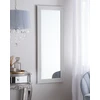 Beliani Sieninis veidrodis MERVENT 50 cm 130 cm baltas