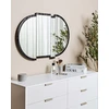 Beliani Sieninis veidrodis MICHERY 60 cm 90 cm Juodas