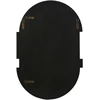 Beliani Sieninis veidrodis MICHERY 60 cm 90 cm Juodas
