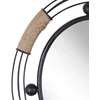 Beliani Sieninis veidrodis MOULINS 50 cm 55 cm metalinis juodas