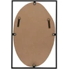 Beliani Sieninis veidrodis NIBELLE 40 cm 60 cm metalinis juodas