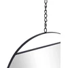 Beliani Sieninis veidrodis ODOS 33/29/24 cm 80/75/69 cm metalinis, juodas