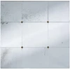 Beliani Sieninis veidrodis RIMONT 80 cm 80 cm stiklas juodas