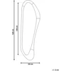 Beliani Sieninis veidrodis SAUVILLE, 50 × 160 cm, šviesiai rudas