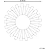 Beliani Sieninis veidrodis TAMPICO 75 cm x 75 cm eglės medienos spalvotas