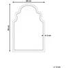 Beliani Sieninis veidrodis TILLAC 60 cm 90 cm Paulovnijos mediena smėlio spalvos